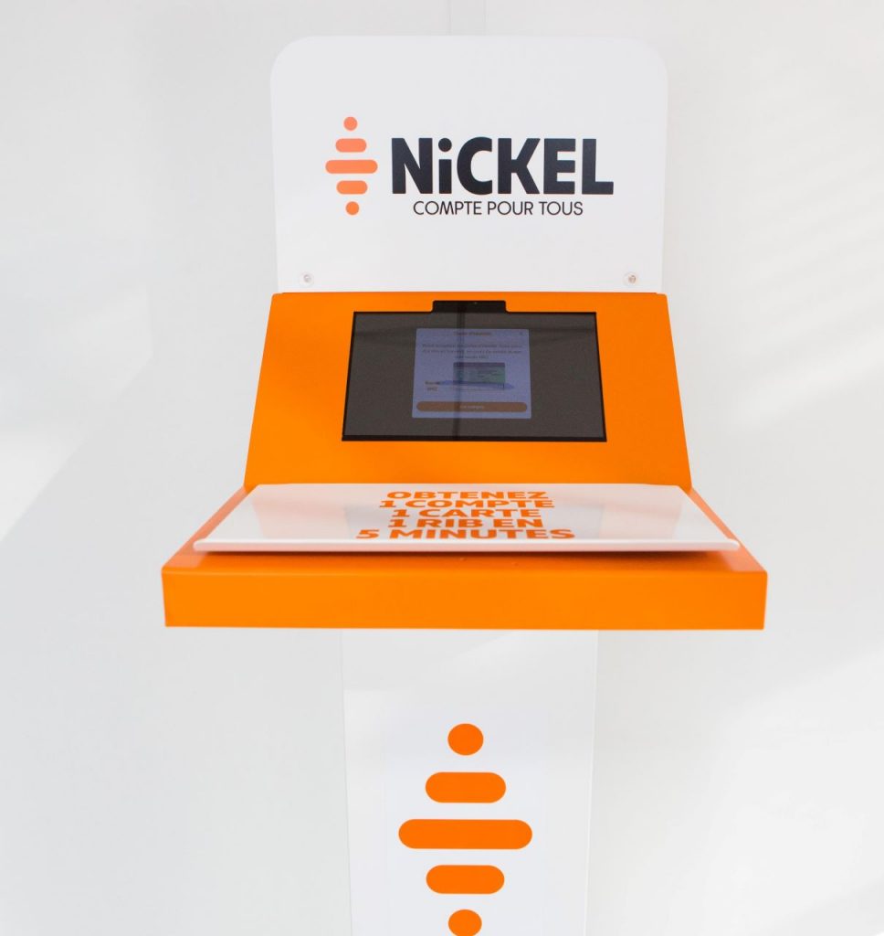 Borne d'ouverture de compte Nickel
