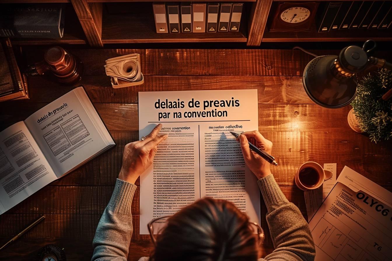Délais de préavis prévus par ma convention collective : durée et règles pour la démission
