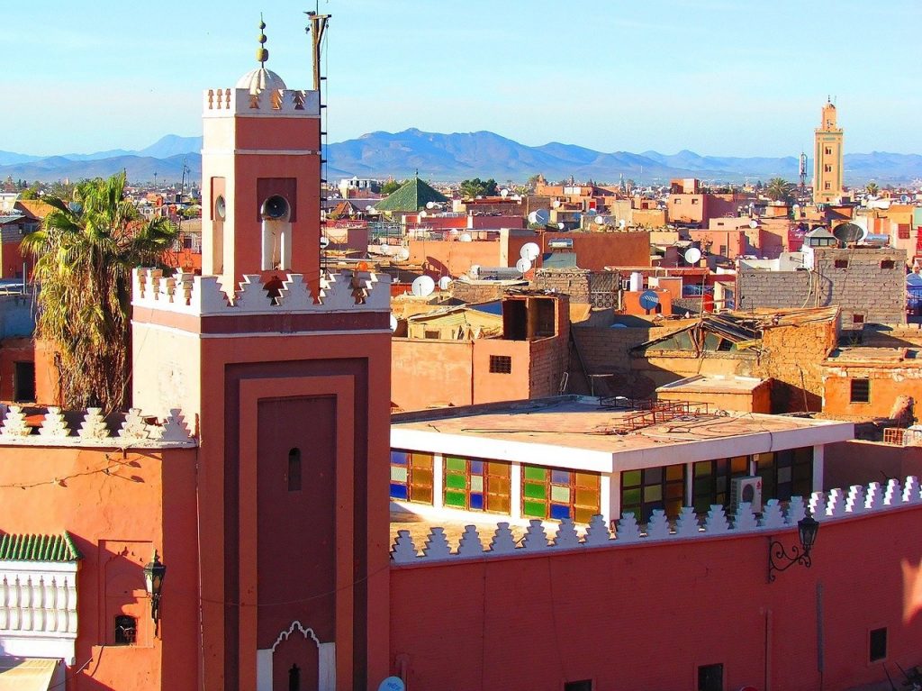 Mosquée à Marrakech, une grande ville du Maroc 