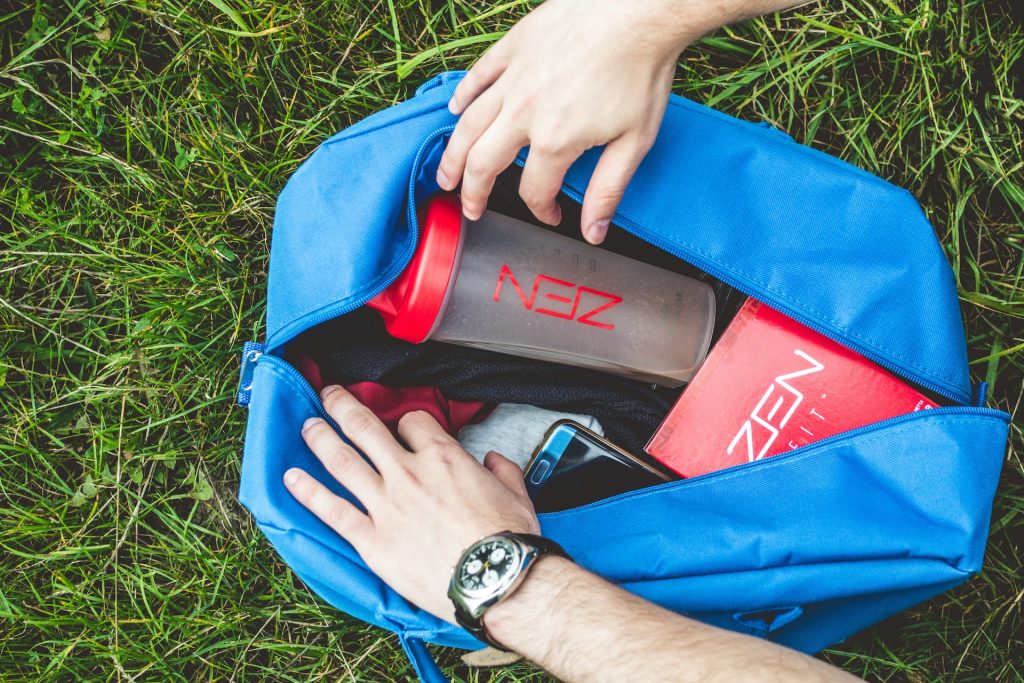 sac de sport bleu