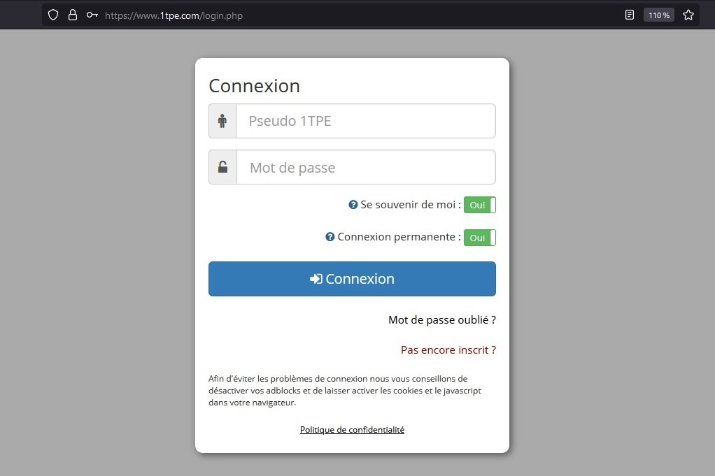 Connexion