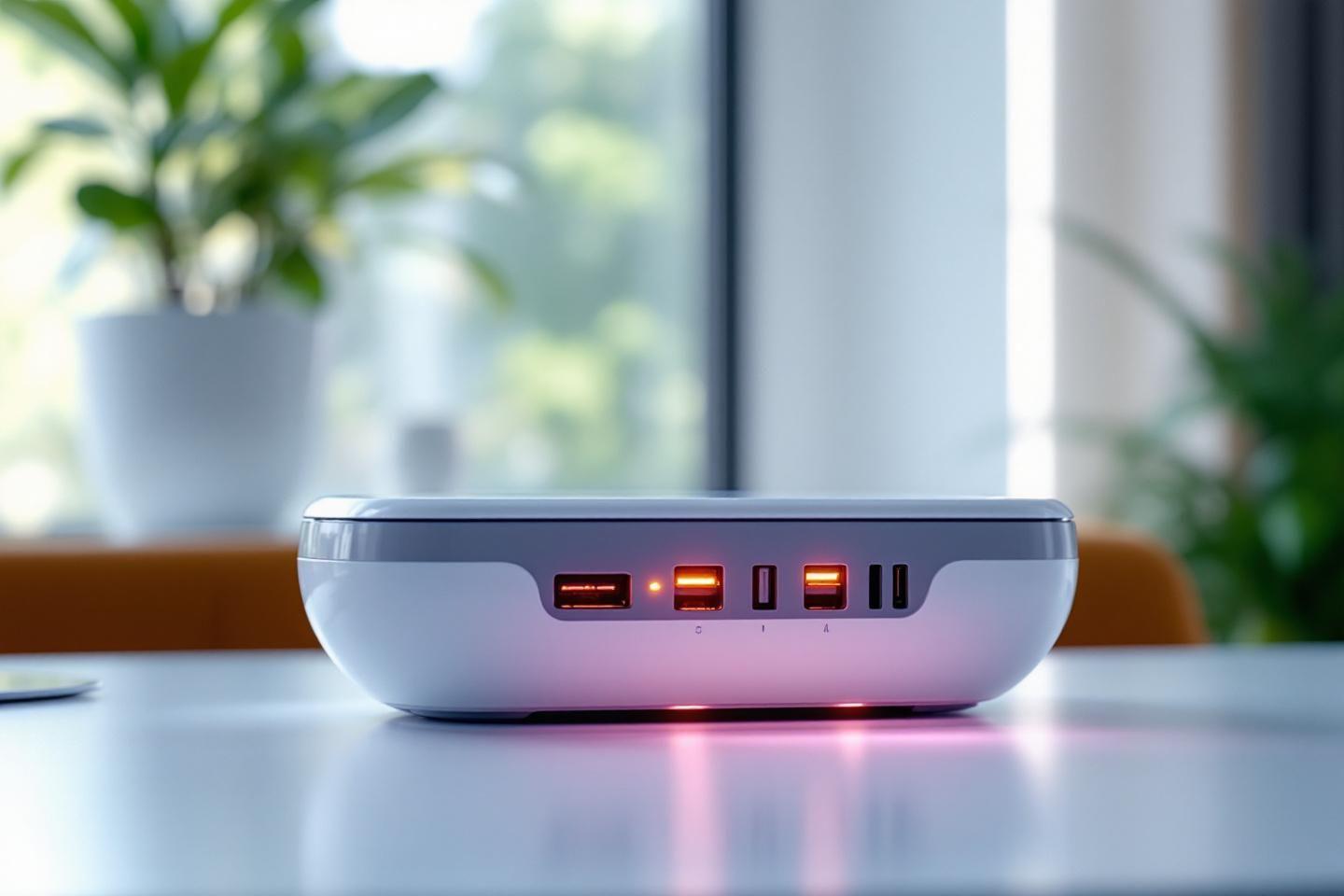 Hub multiports design avec éclairage